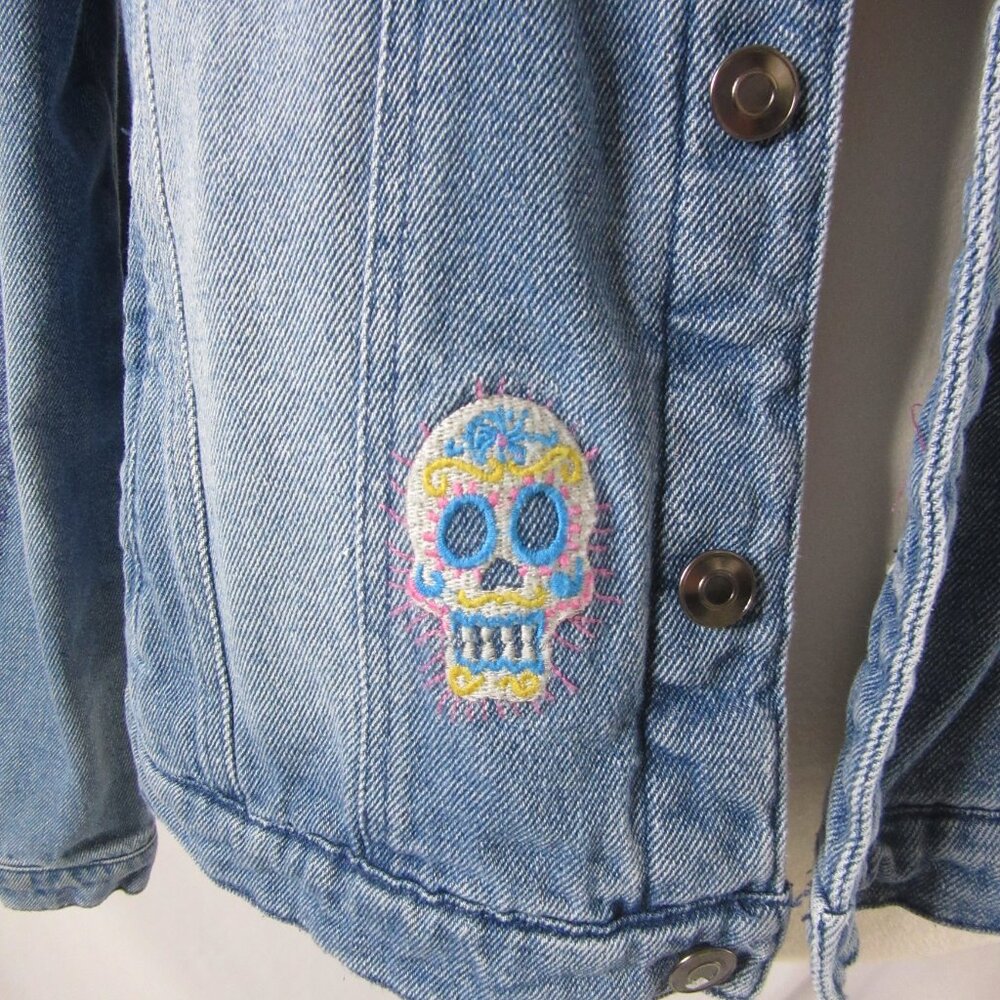 Marvel Disney Denim Trucker Jacket Doctor Strange America Chavez Size XL - Picture 6 of 16
